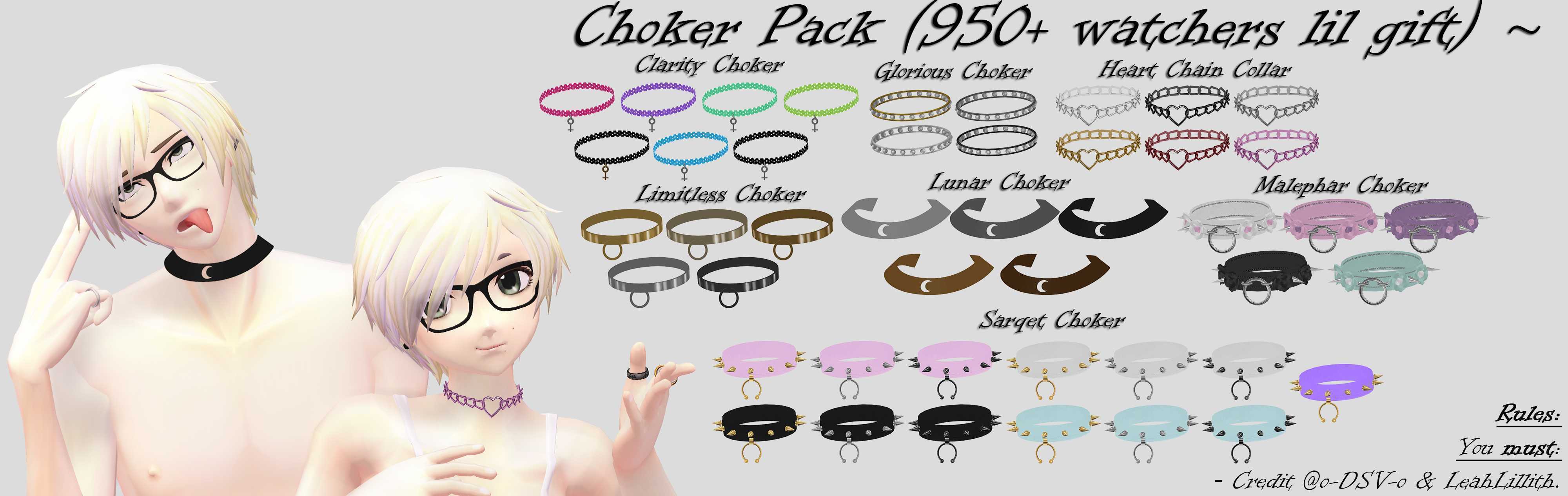 Choker, Collars, and Necklaces (Updated Again)
