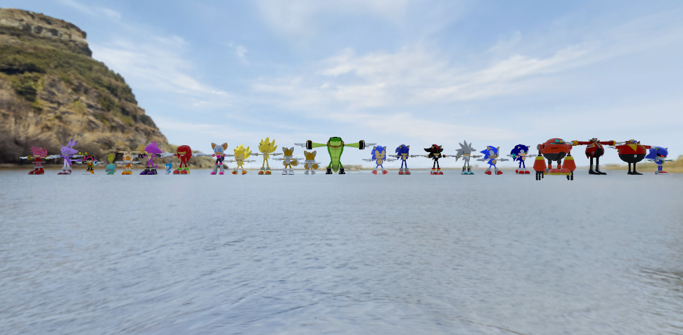 Sonic Generations Models with details