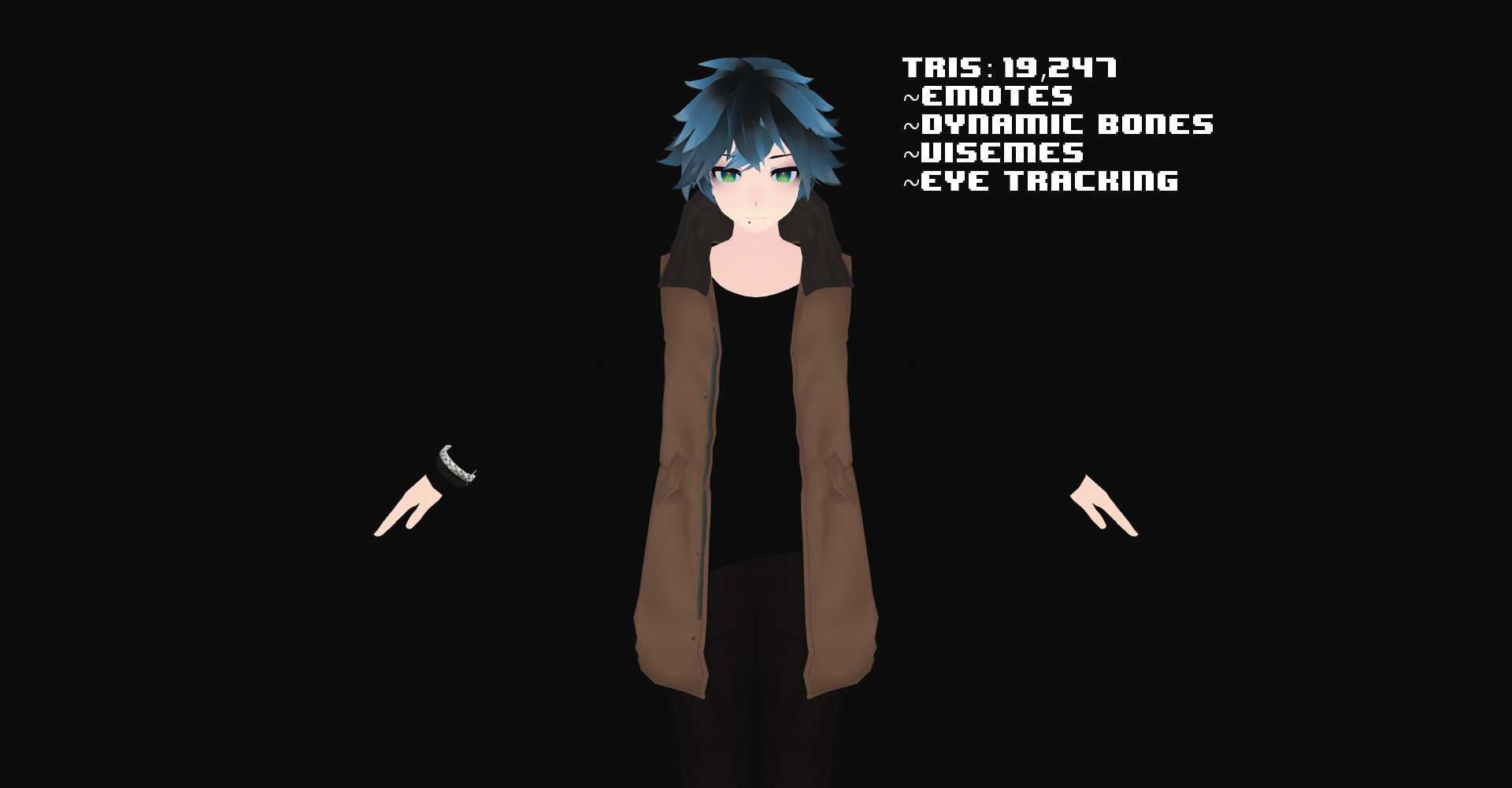 E-Boy(Dynamic-Bones, Lip-Sync, Emotes, Eye-Tracking) 
