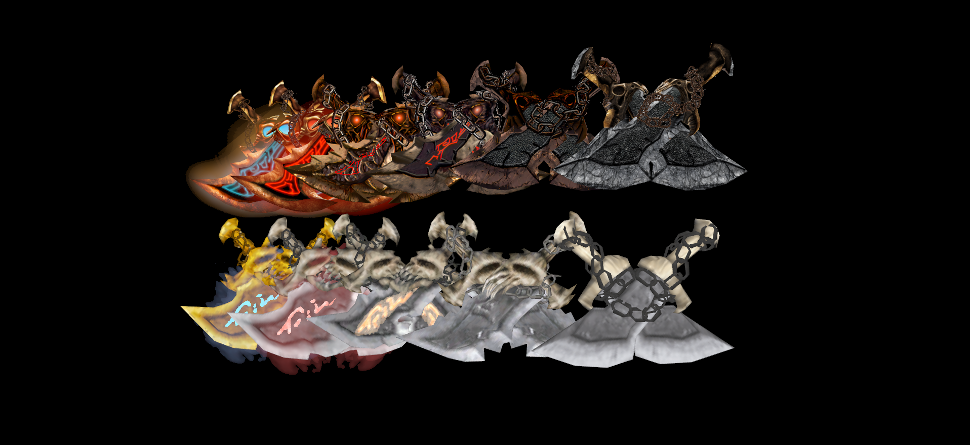 God of War I & II Blades (w/ Texture Revival Project)