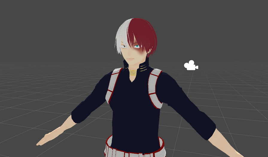 Shoto Todoroki (Eye Tracking, Visemes, Hair Physics)