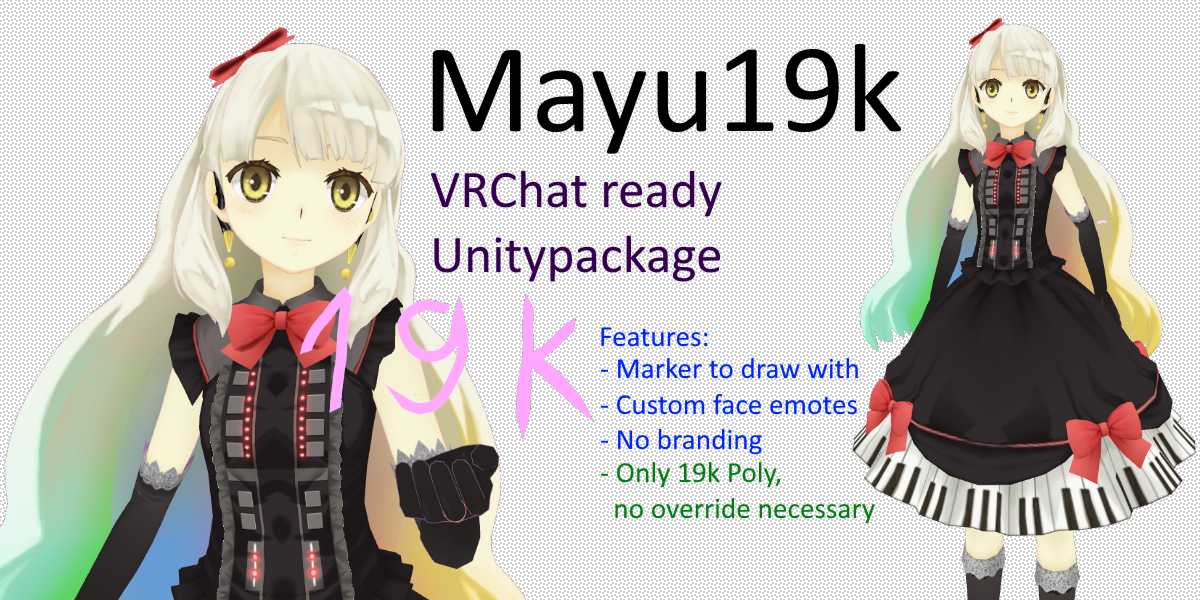 Mayu19k - 19k Poly - Marker,Eyes,Lips, No branding + World-Link