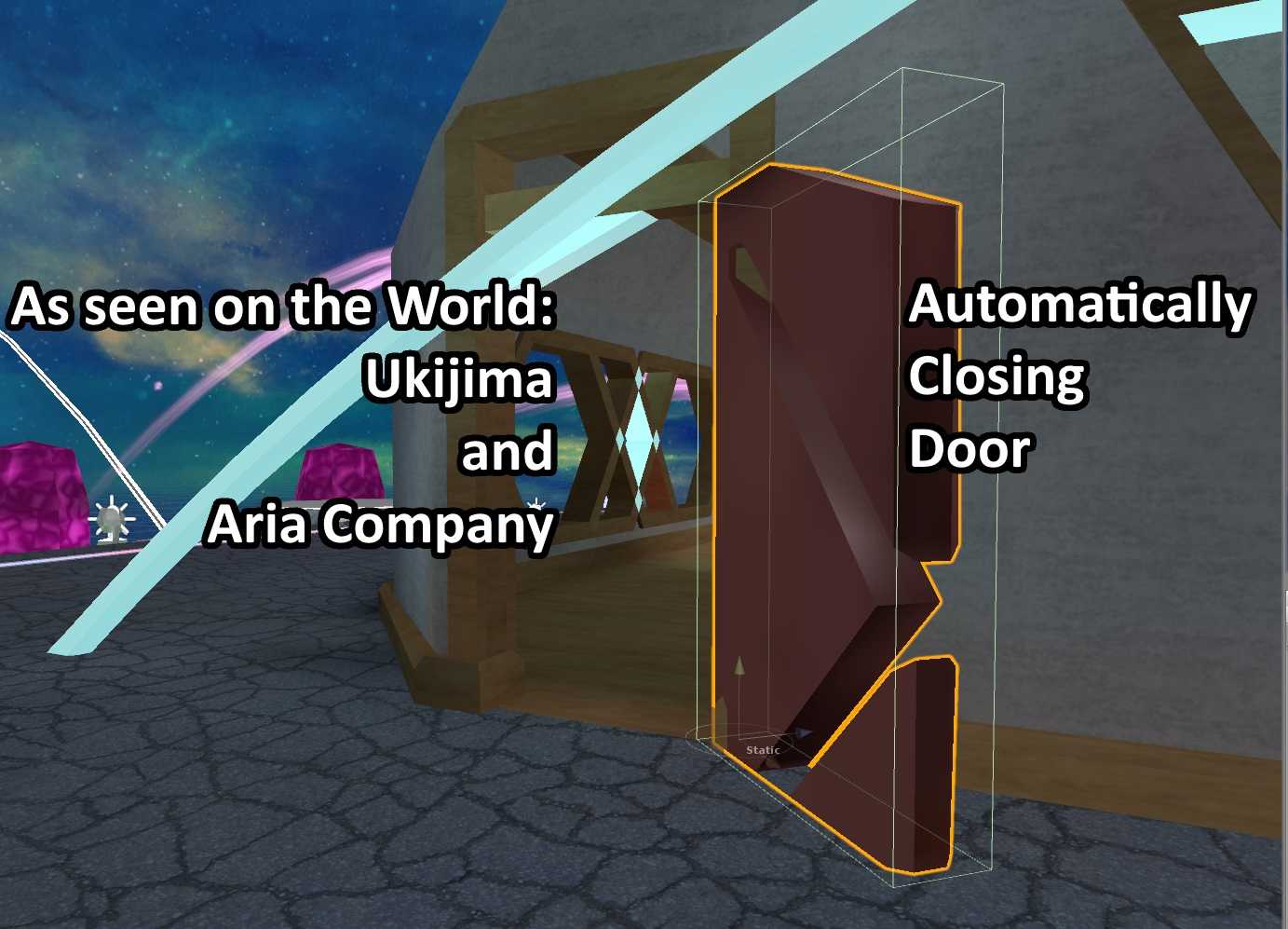 Automatically closing Door
