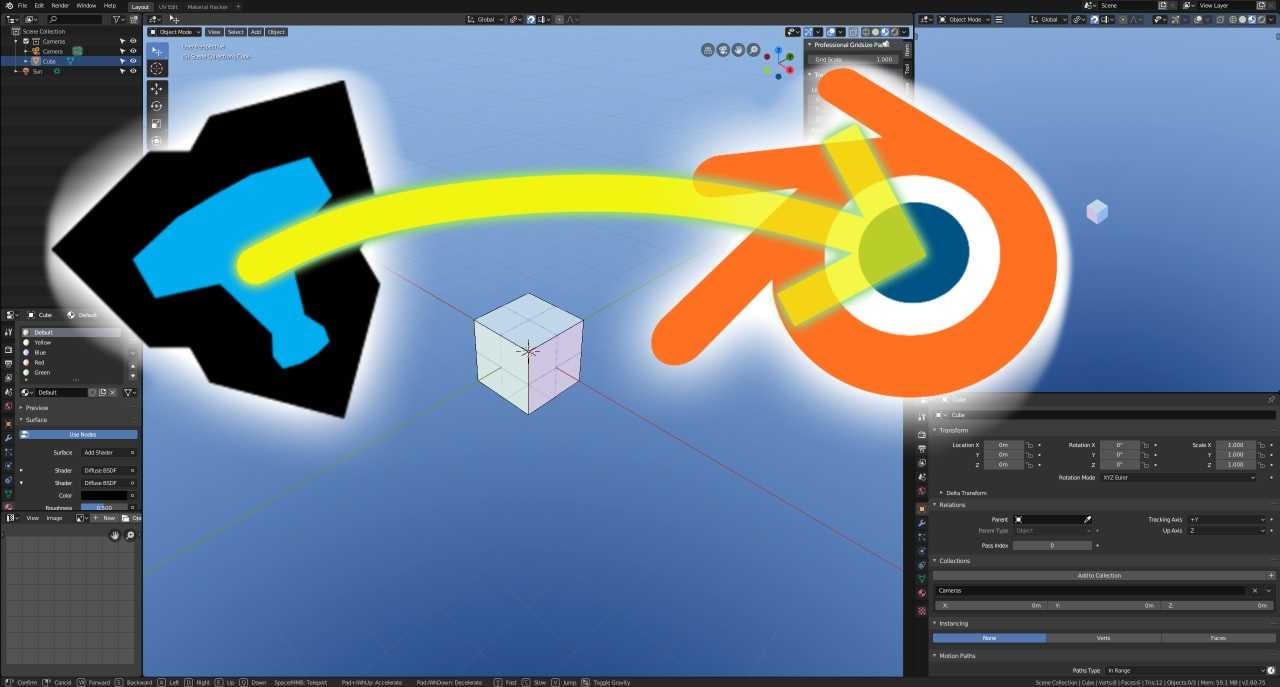 BlenderWASD (Blender Mapping config) (ProBuilder for Blender)