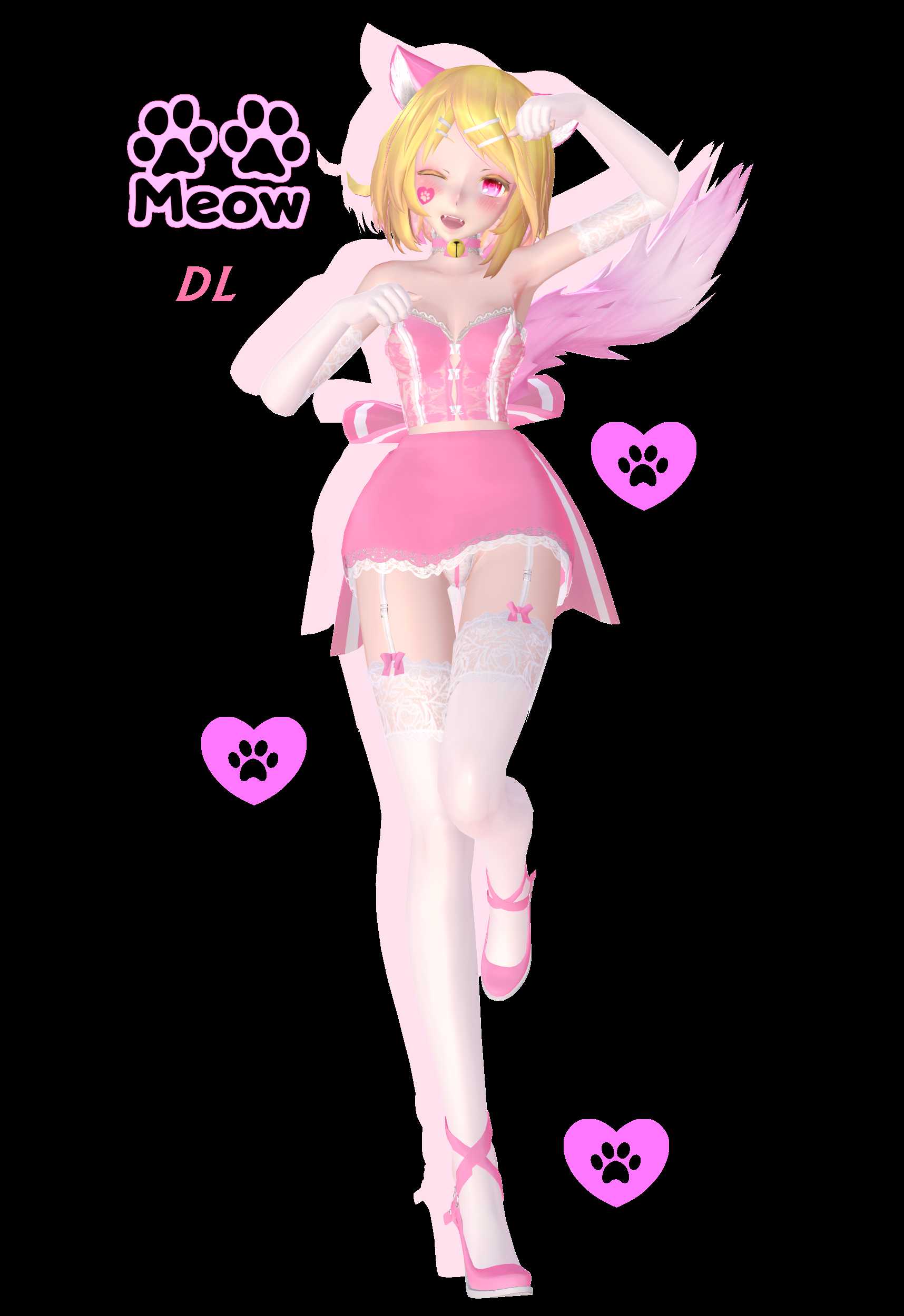  Tda Pink Cat (Model is redy )