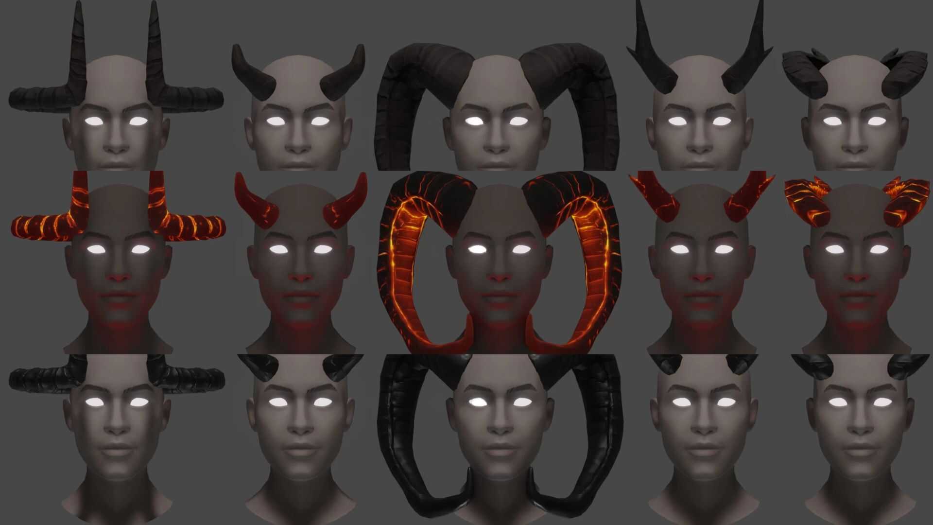 Demon Horns Bundle