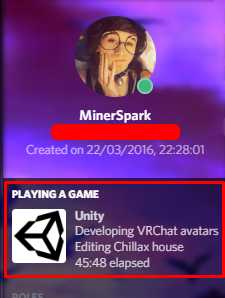 Discord presence for your unity scenes.
