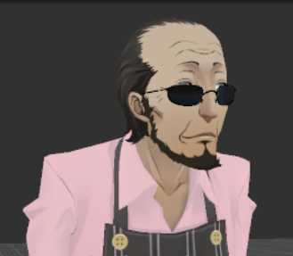 Persona 5 - Sojiro Sakura (Visemes + Dynamic Bone)