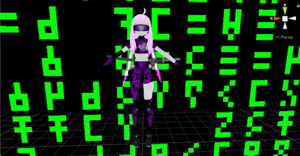 Cyber Houppou (80k polys, dynamic bones, custom animations)