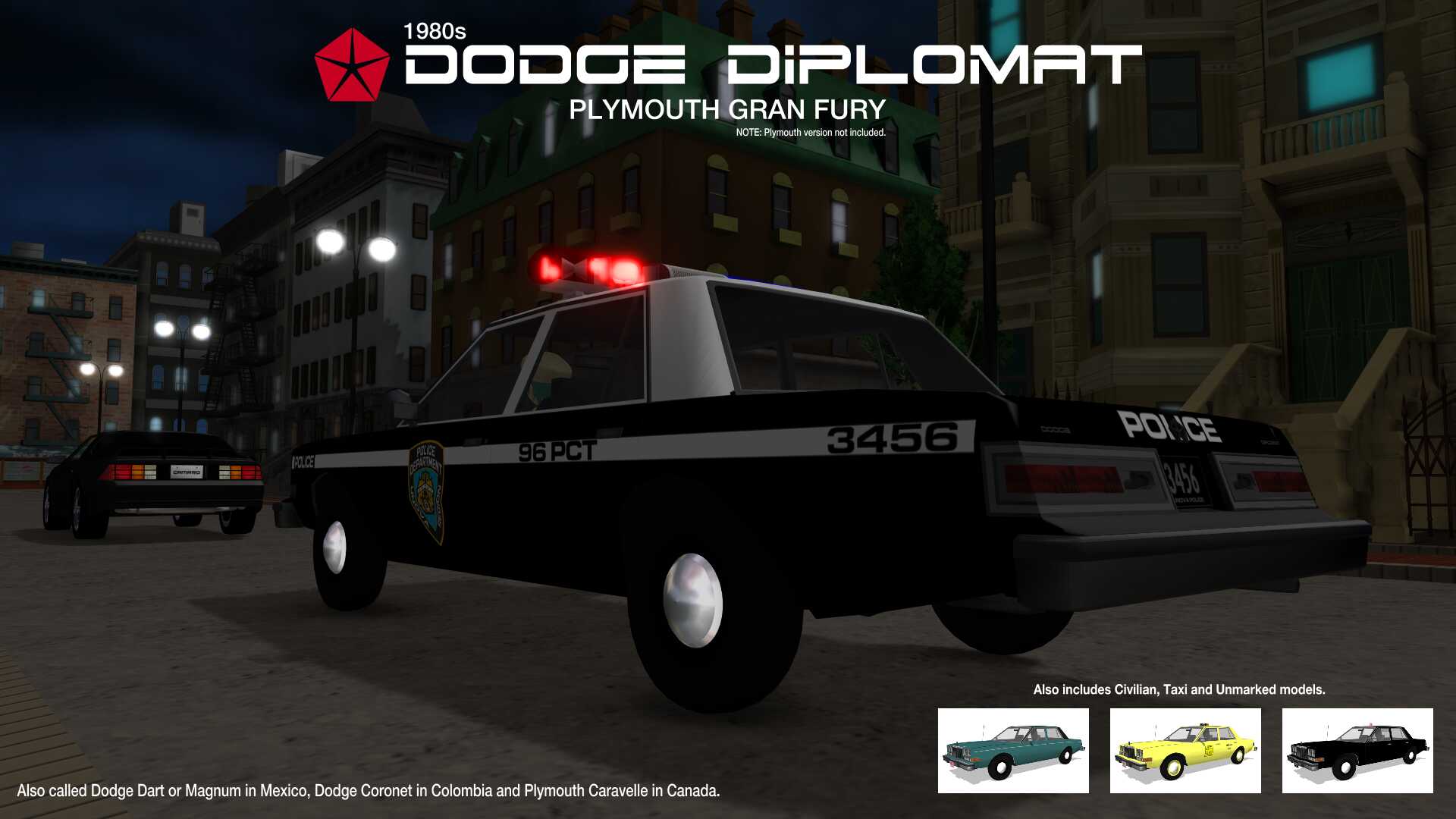 1980s Dodge Diplomat Pack