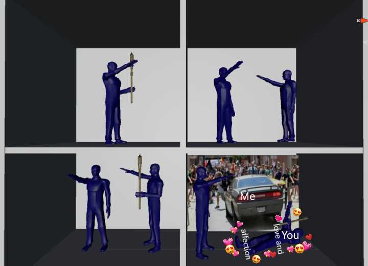 Wholesome Saluting and Tiki Torch