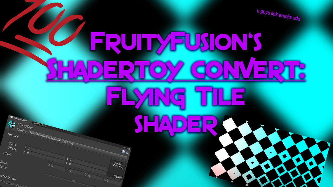 Shadertoy Convert: Flying Tiles