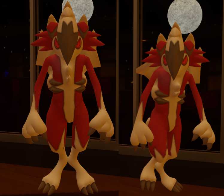 Upright Midnight Lycanroc (Pokemon Sun/Moon)