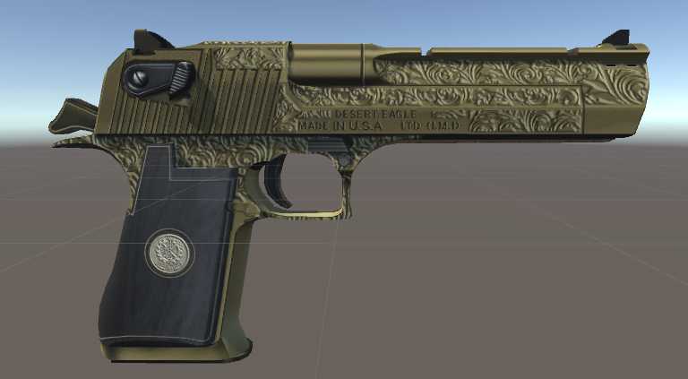 Golden Engraved Desert Eagle [No Shooting Animation]
