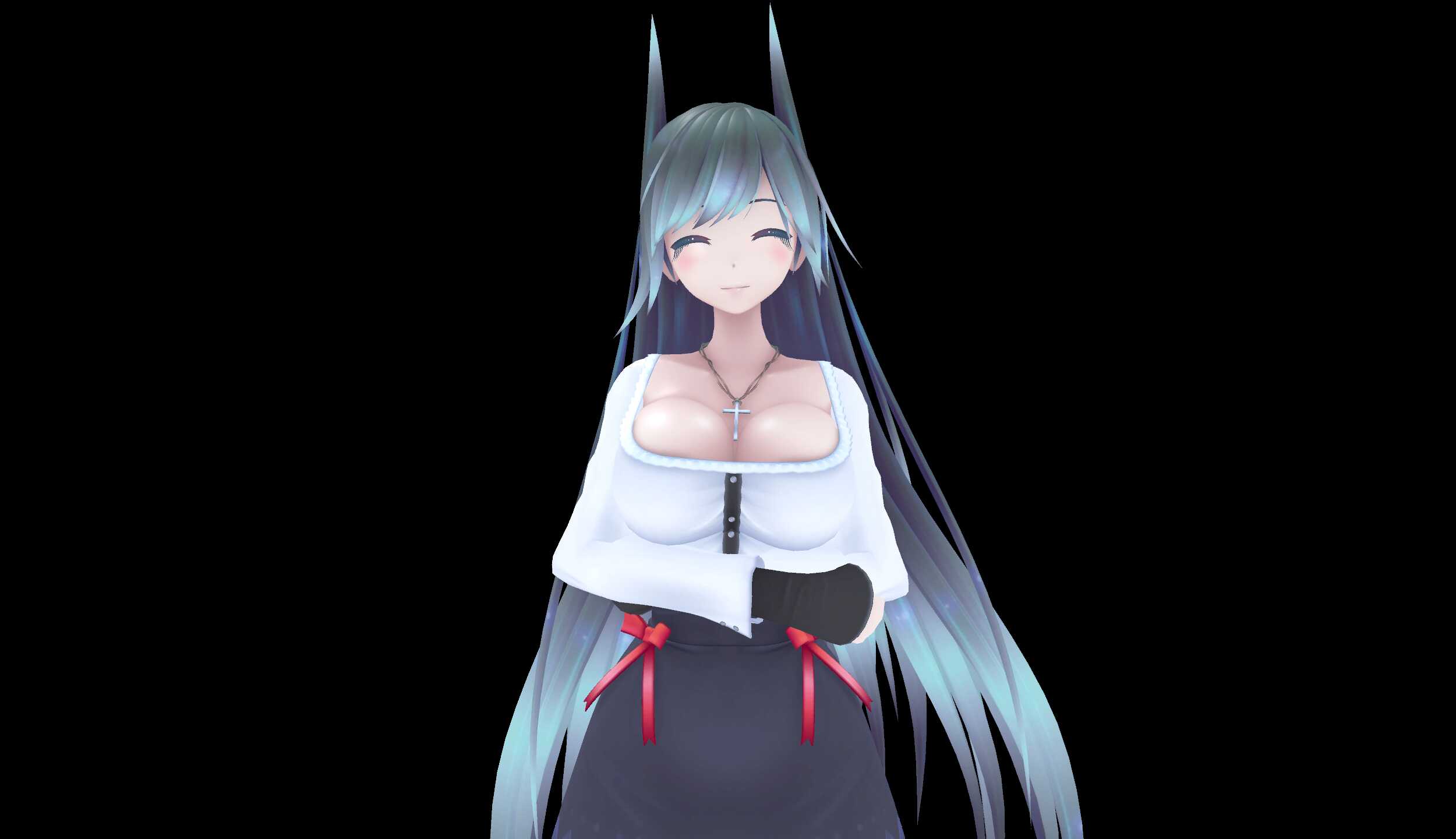 Hachiman V2 (7 Gestures, FBT, Dynamic Bones)