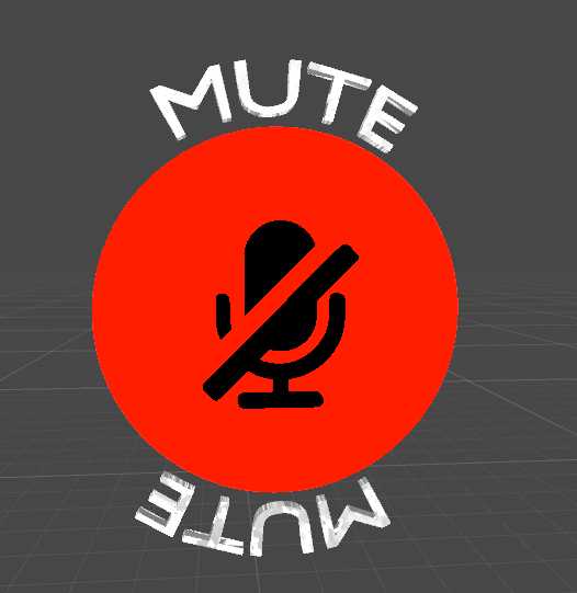 3D Mute Logo