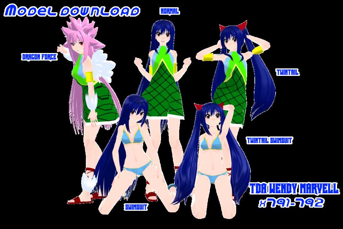 All TDA Wendy Models  -Eye Tracking & Full Body-