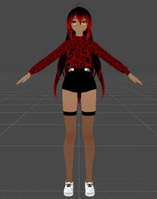 Casual Darky Avatar (Full Gestures, Visemes, Colliders)