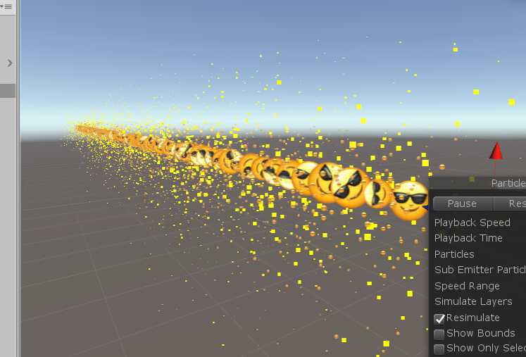 Some bad shoot particle
