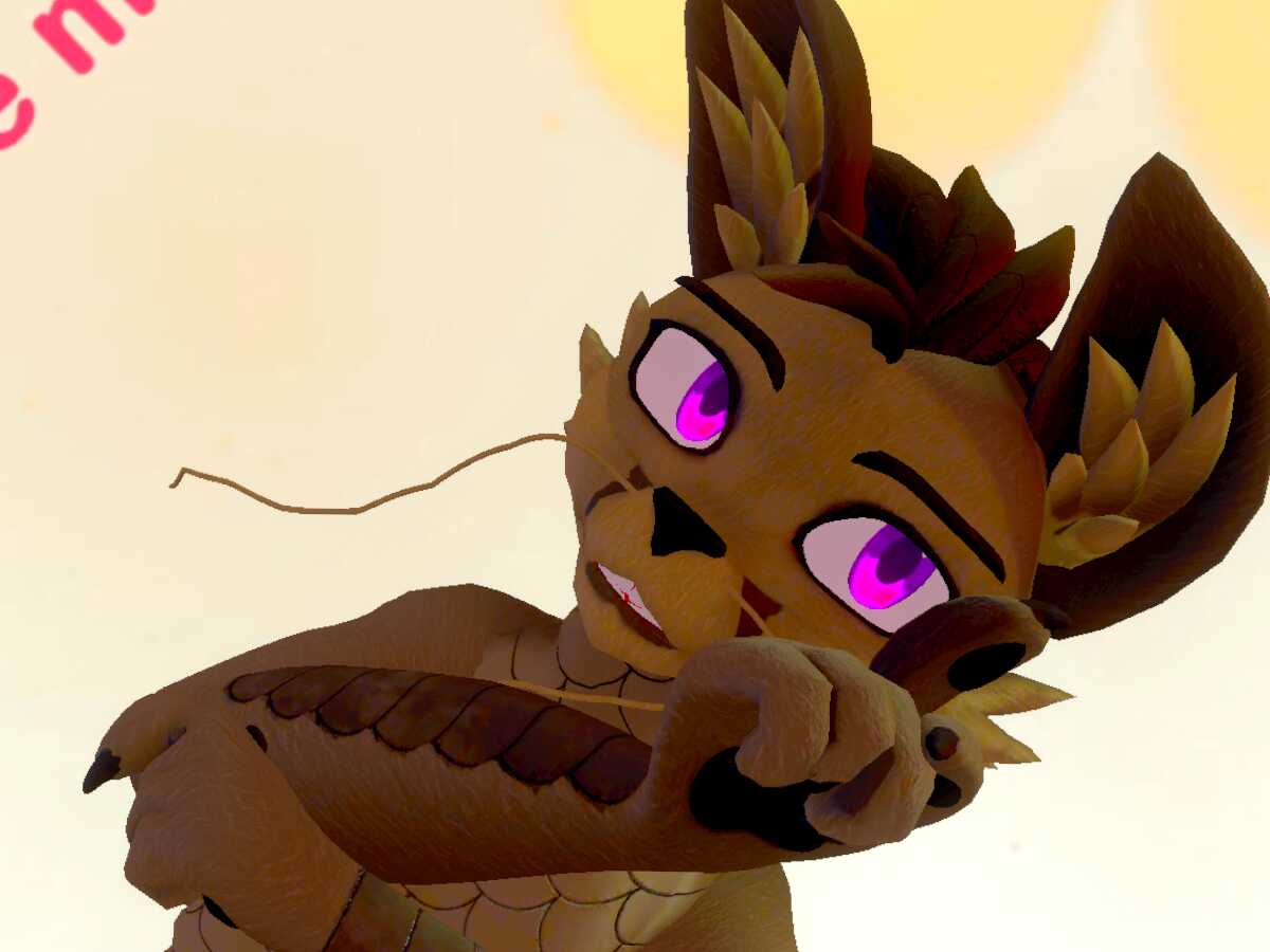 FREE Vrchat Base - Gurechi Canine Half-Eastern Dragon