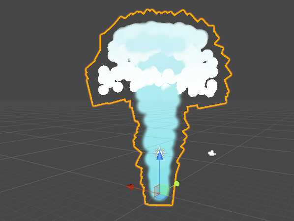 simple water fountain particle