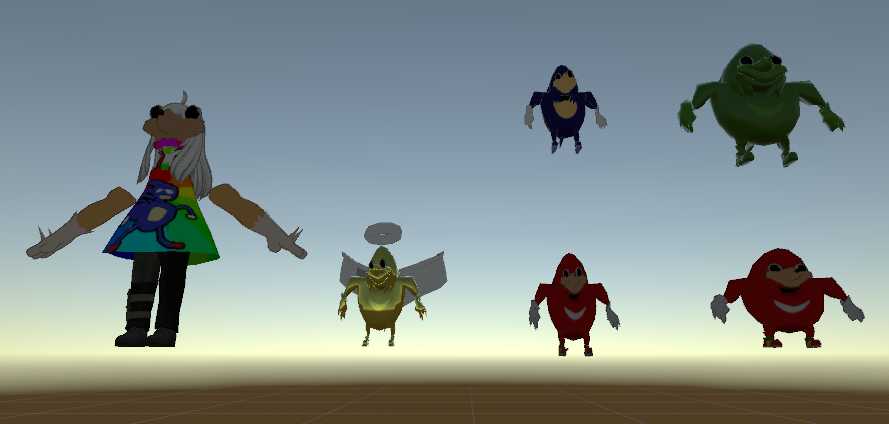 A gang of OG Knuckles