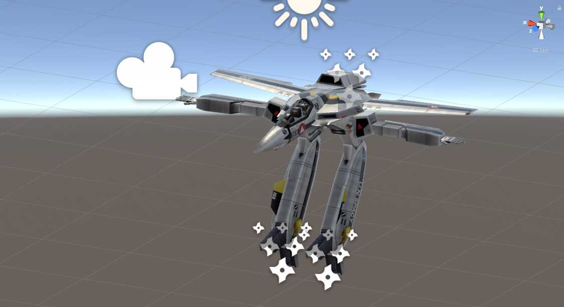 Macross/Robotech Valkyrie VF1 - Gerwalk mode