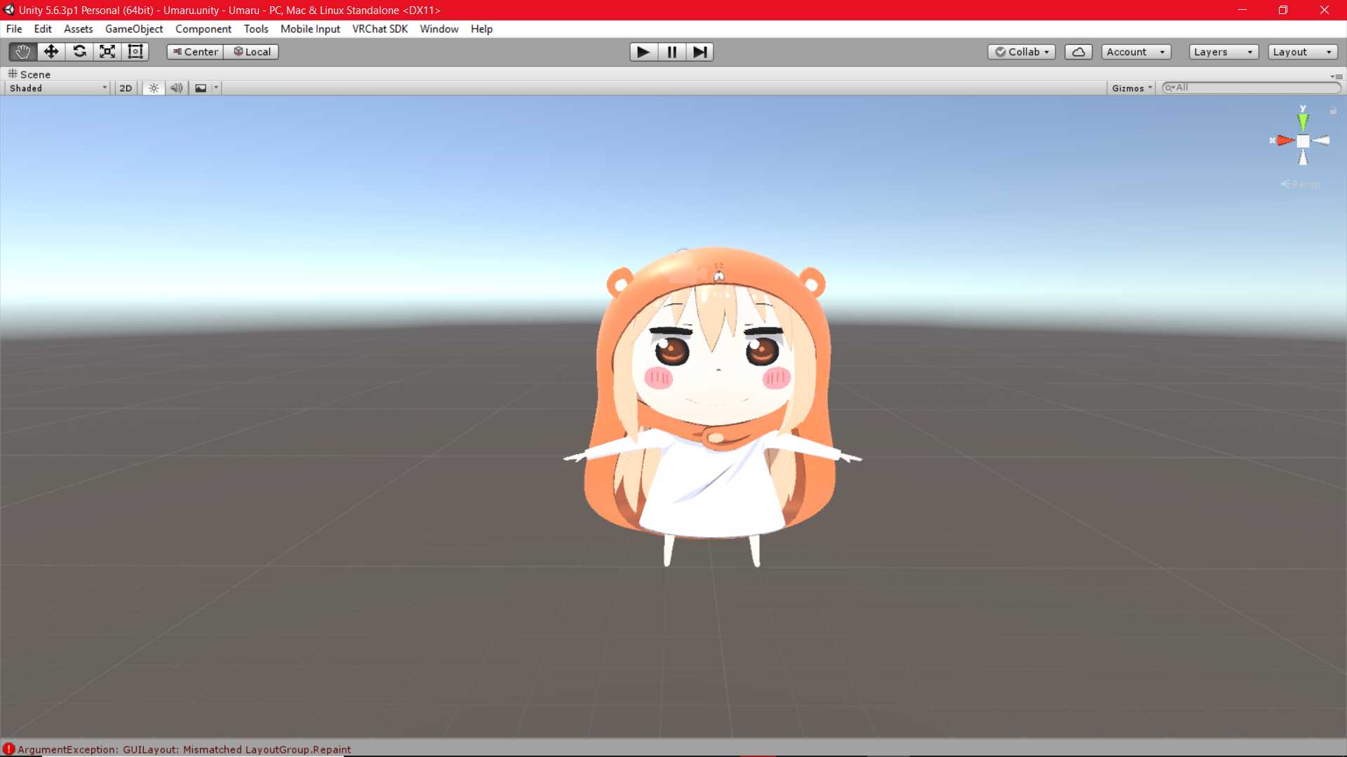 Umaru(lip sync,standard template,shaders glows in the dark)
