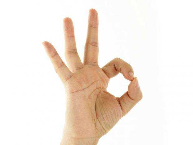 Ok hand (2D model)