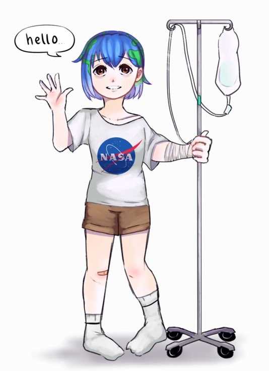 Flat Earth-chan (2D model)
