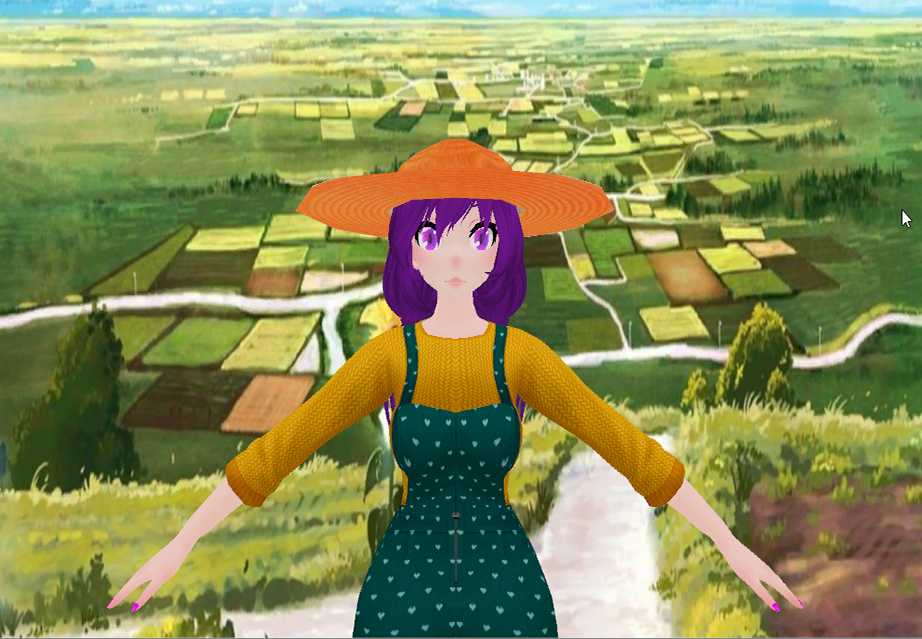 Farm Girl (6 Gestures, Lip Sync, Eye Tracking, Dynamic Bones) + DL
