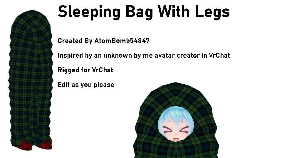 Sleeping Bag with Legs