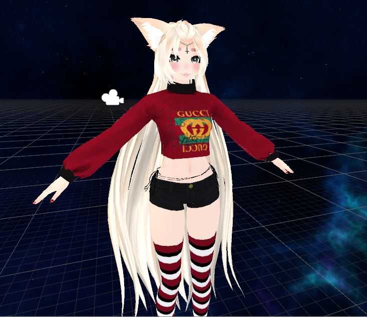 Gucci Cat Girl/Full Body Ready/Gestures/Dynamics-Colliders
