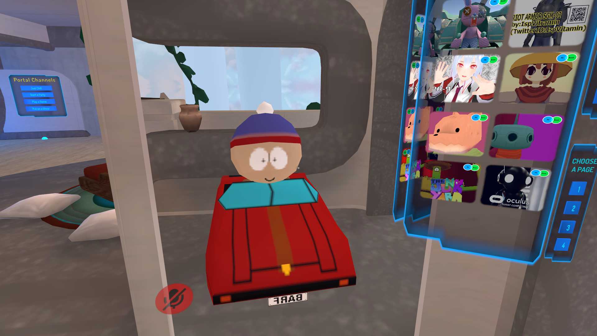 Stan in the car (south park rally)