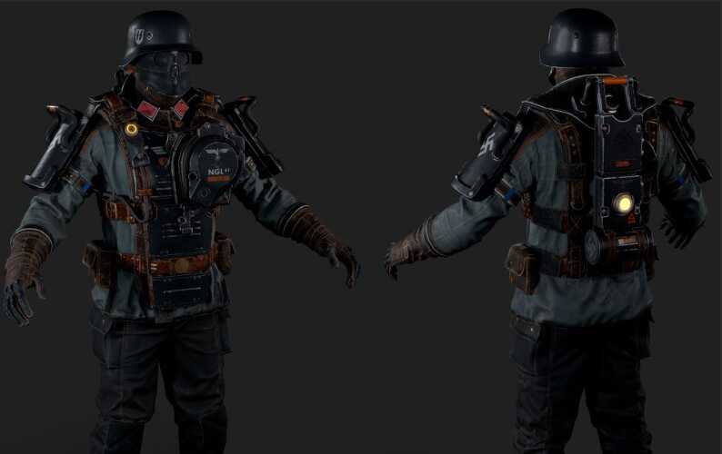 Wolfenstein SS Soldier (removed ******** and insignia for VRC)
