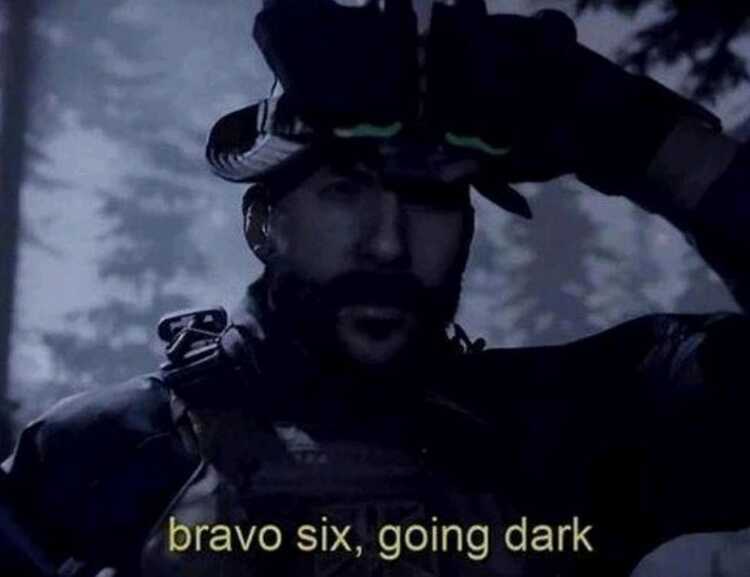 Bravo six going dark