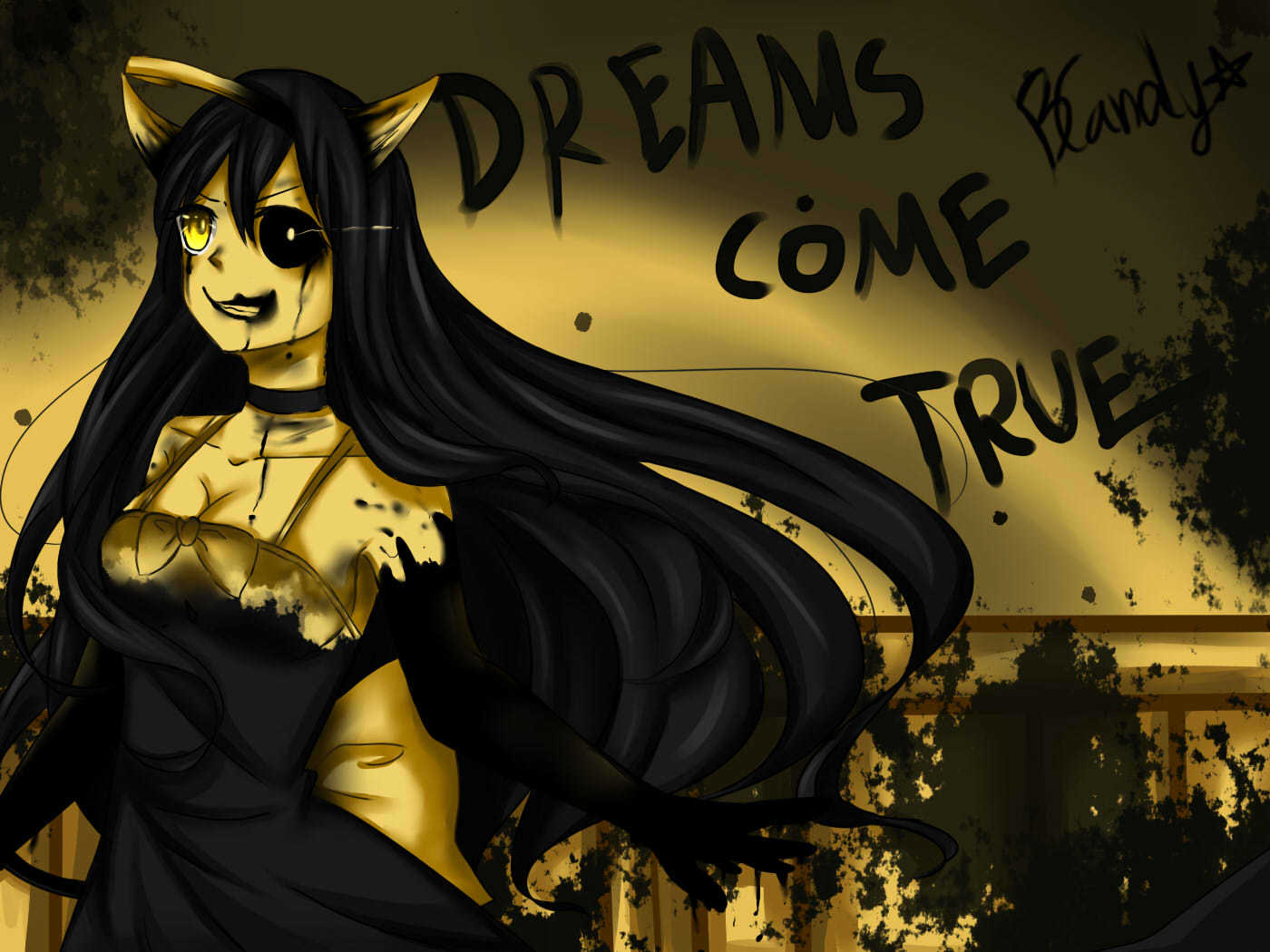 2D Alice Cardboard cutout "wandering is a terrible sin"