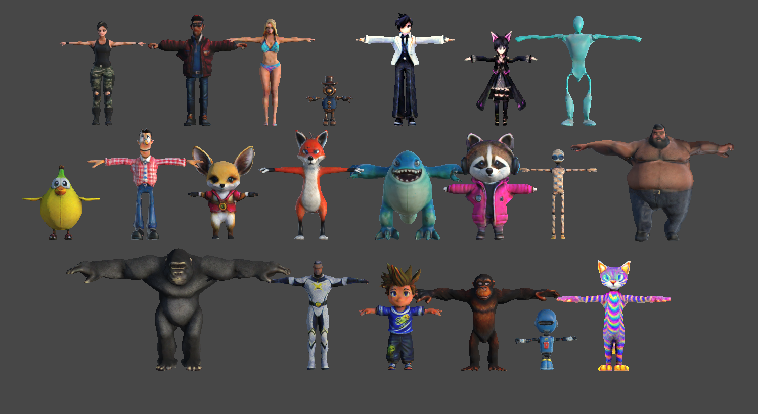 30 Ai-generated avatars