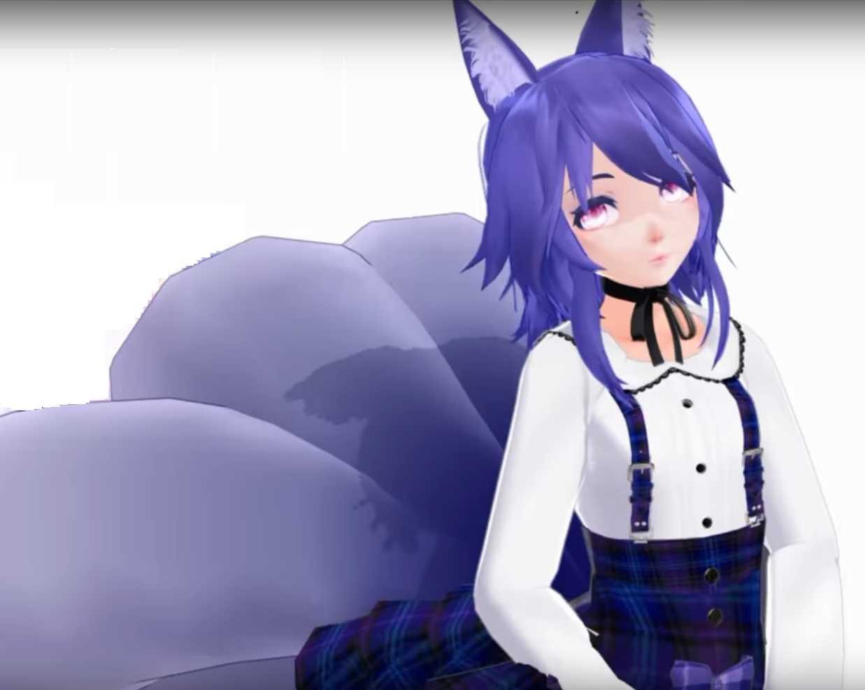Ghastly the Fox Girl (dynamics, eyetracking, blinking, emotes)
