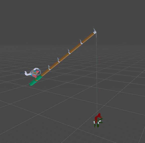 Fishing Rod with Mistletoe 