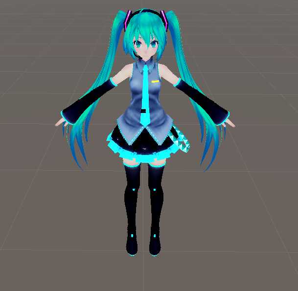 TDA Default Miku By Xoriu, Updated Dynamic Bones