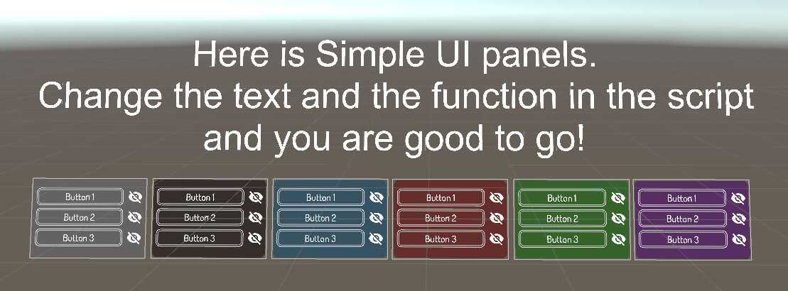 Simple UI panels