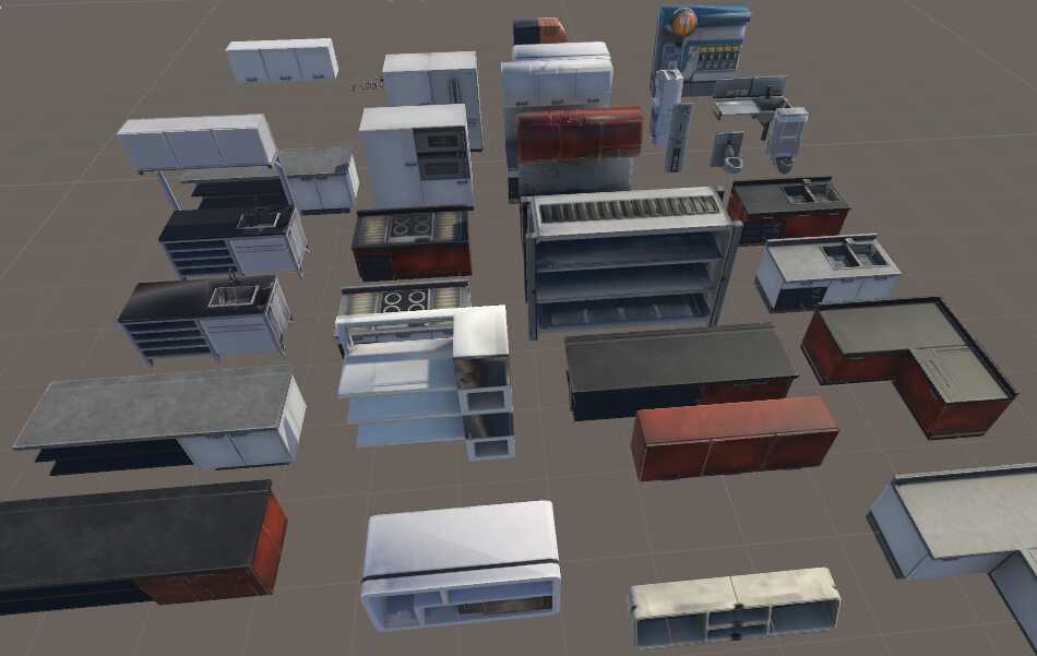 Mass Effect Kitchen, Shelves, Bathrooms (MEVR)