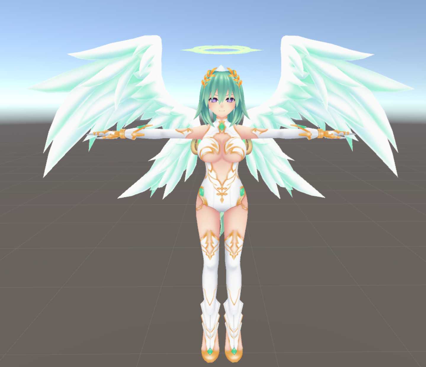 (20k+) Angel Green Heart