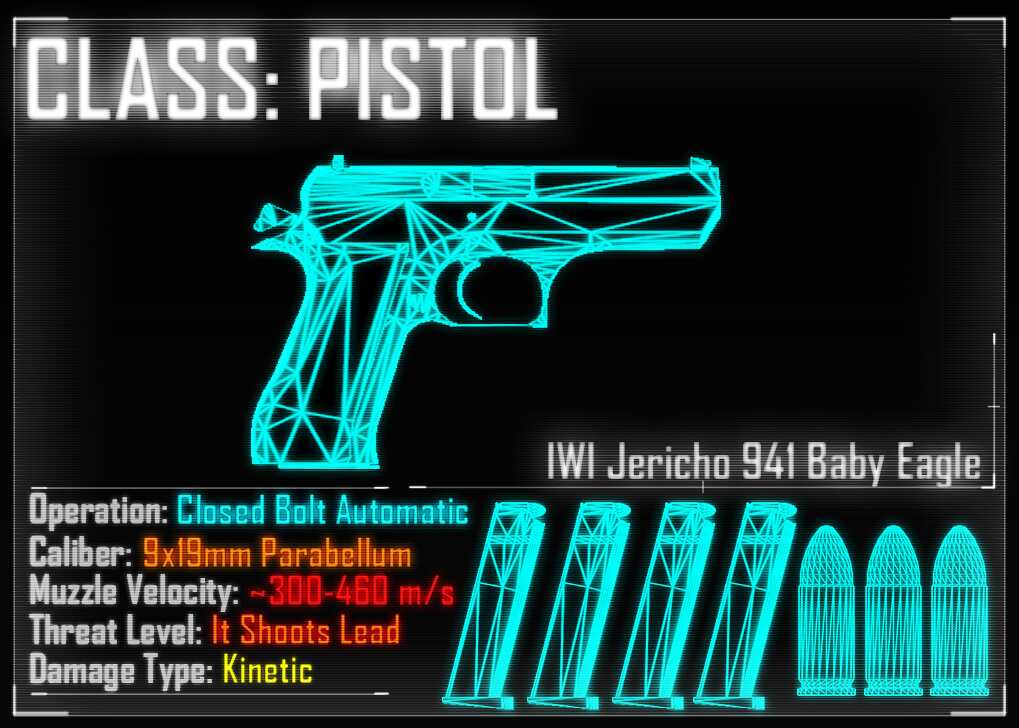 Payday 2's IWI Jericho 941 Baby Eagle