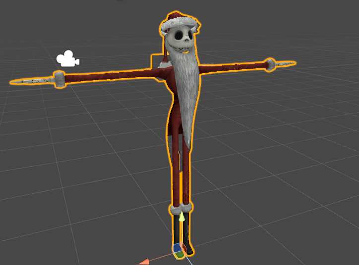Santa Jack Skellington with dynamic bones