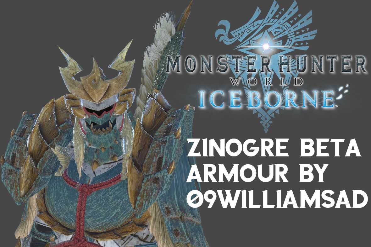 Zinogre Beta Armour - Monster Hunter World Iceborn