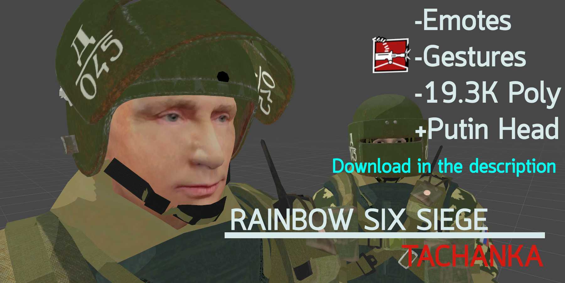 [Rainbow Six Siege] Tachanka [Textures Download in Description]