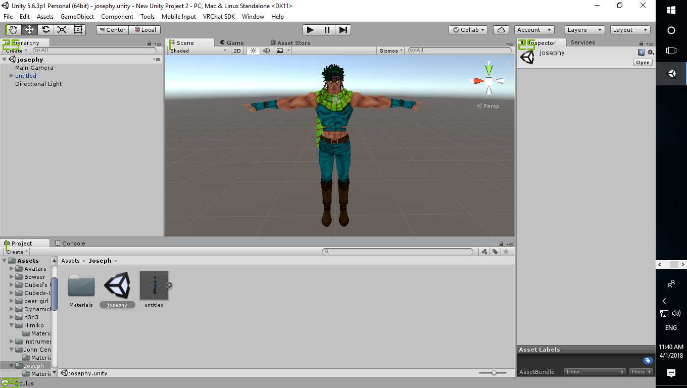 Joseph Joestar (Pt.2) (Rigged)