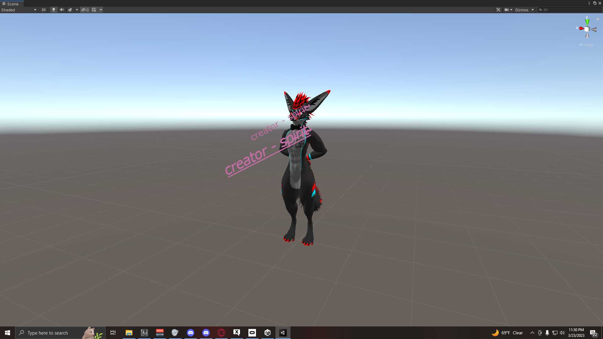 spirit's gentalmen idle pose